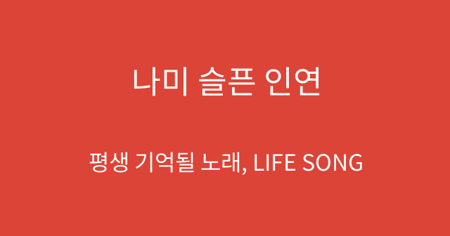 나미 슬픈 인연
